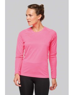 P-PA444-LADIES' LONG-SLEEVED SPORTS T-SHIRT 2